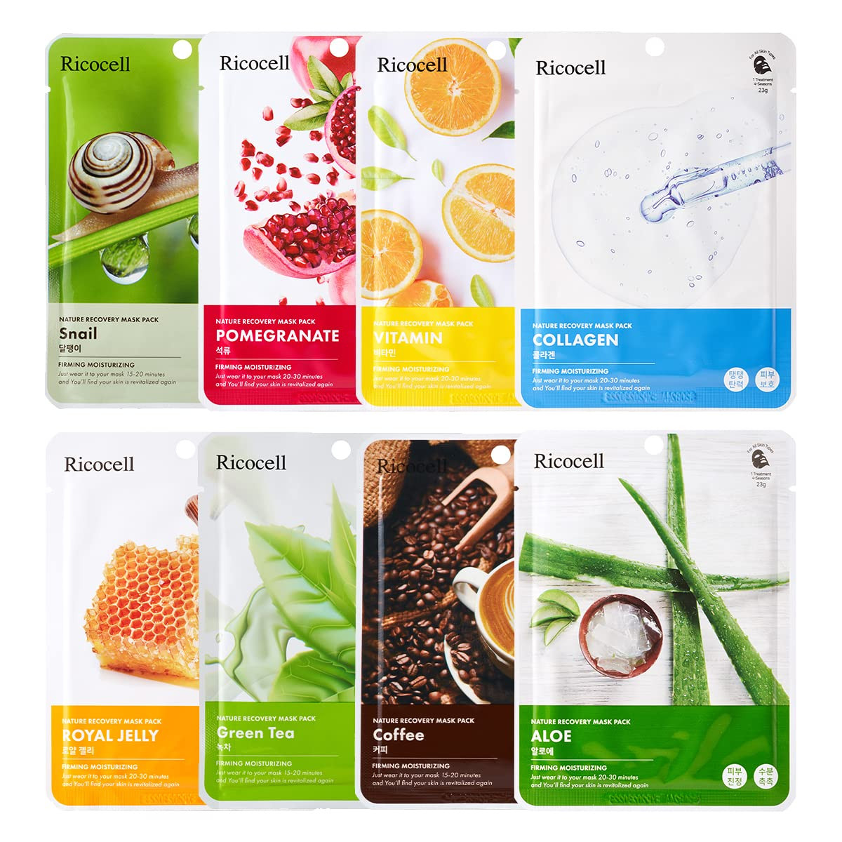 Mặt nạ hàn quốc ricocell nature recovery mask pack chính hãng