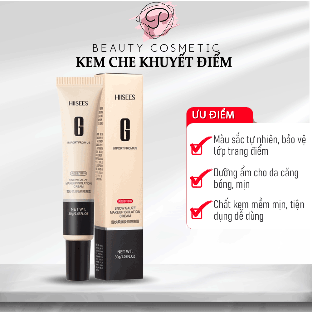 Kem Che Khuyết Điểm Hisees Tuýp 30g
