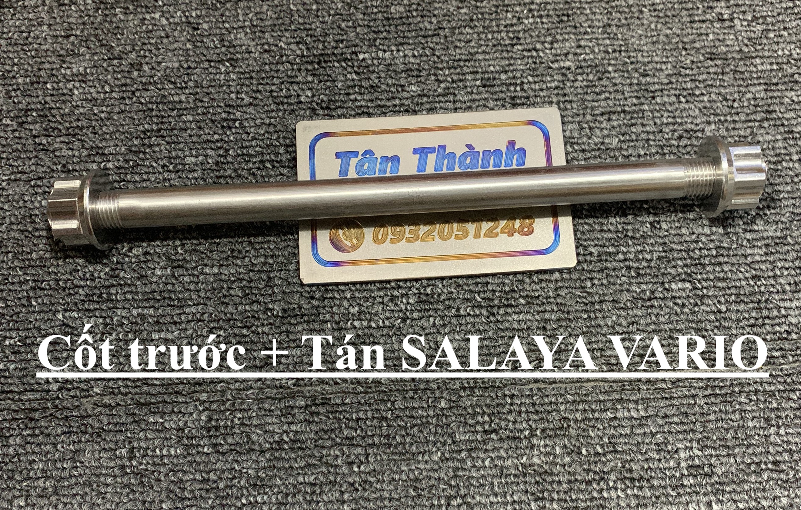 Cốt trước inox kèm tán salaya đầu bích vario