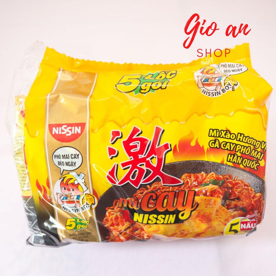 Mỳ cay hàn quốc nissin mì gà cay phô mai , mì cay hàn quốc nisin , mỳ gà cay phô mai
