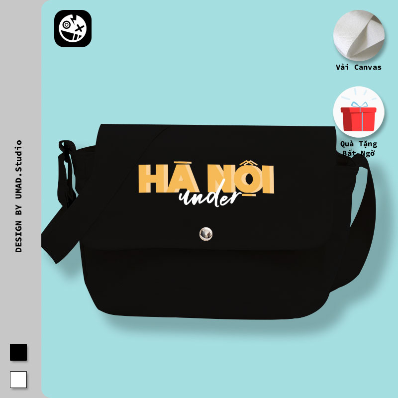 Túi tote Umad Hà Nội Under đeo chéo vải canvas ulzzang