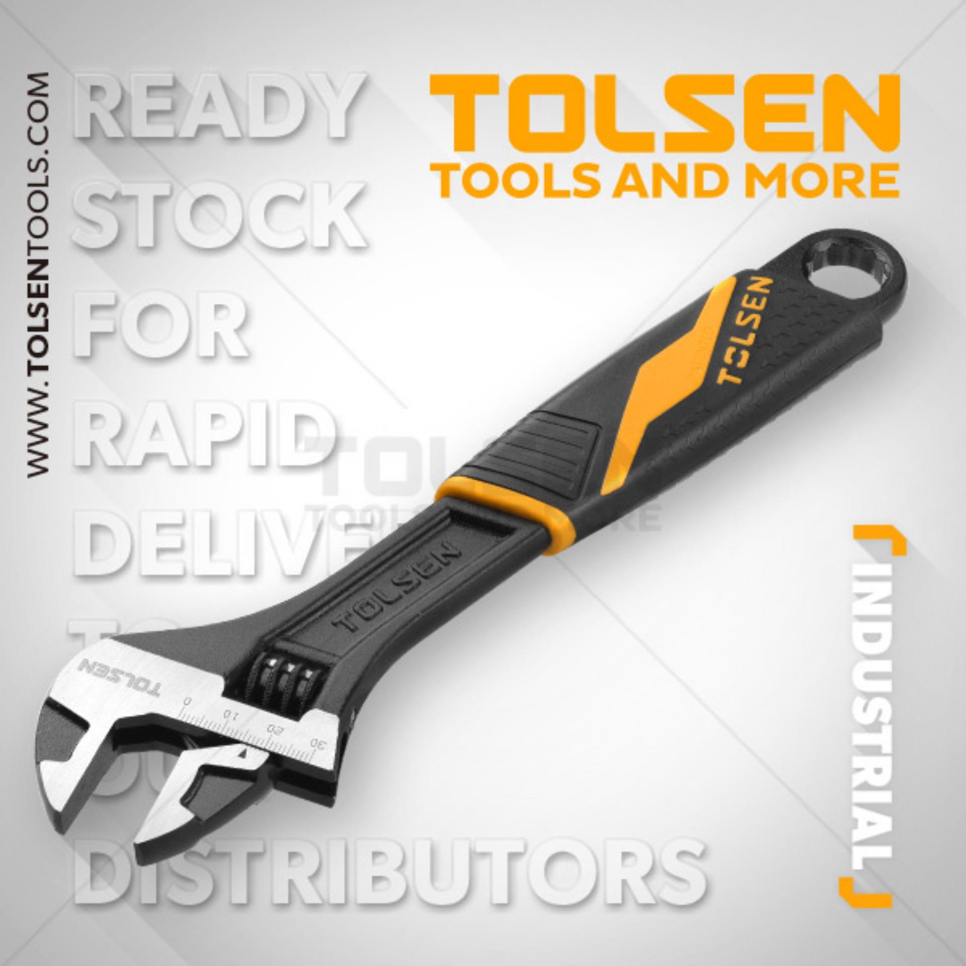 Mỏ lết đen cán nhựa cn 6" tolsen 15308