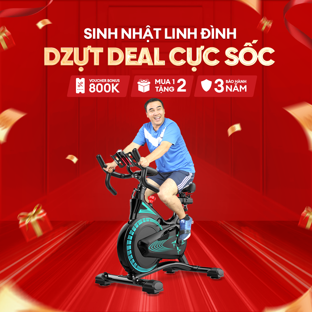 Xe đạp tập thể dục trong nhà Toshiko X11, xe đạp thể thao có đồ hồ hiển thị quãng đường, calo tiêu thụ, giảm mỡ, săn chắc cơ thể, xe đạp tập gym nâng cao sức khỏe, xe đạp tập