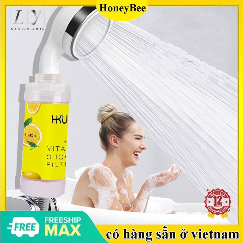 máy lọc nước nhà tắm vitamin c vòi sen tắm màng lọc nước sinh hoạt Bộ lọc nước hoa tắm bộ lọc hương thơm spa dưỡng da-Chứa vitamin C và dầu ô liu(Hoa hồng, chanh, oải hương)