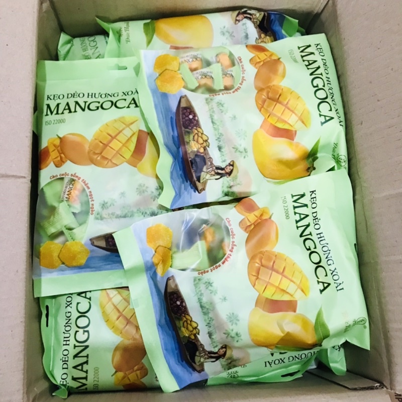 Kẹo dẻo xoài thơm ngon mangoca đức hạnh túi 350g