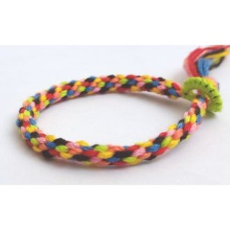 Vòng tay chân may mắn-bảy sắc cầu vòng Rainbow-Wendy-Friendship bracelet-Vòng tình bạn handmade DIY