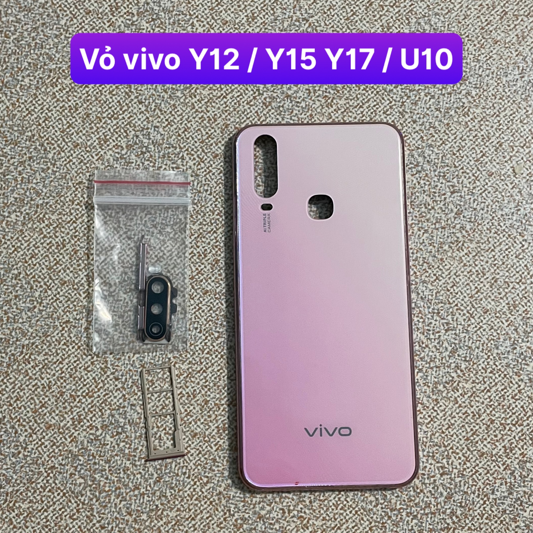 Lưng vỏ zin vivo y12 / y15 / y17 / u10