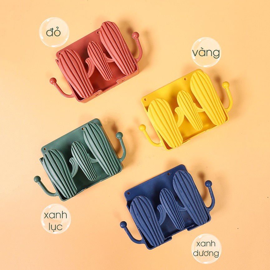 Giỏ để điều khiển, điện thoại kèm miếng dán tường cực chắc