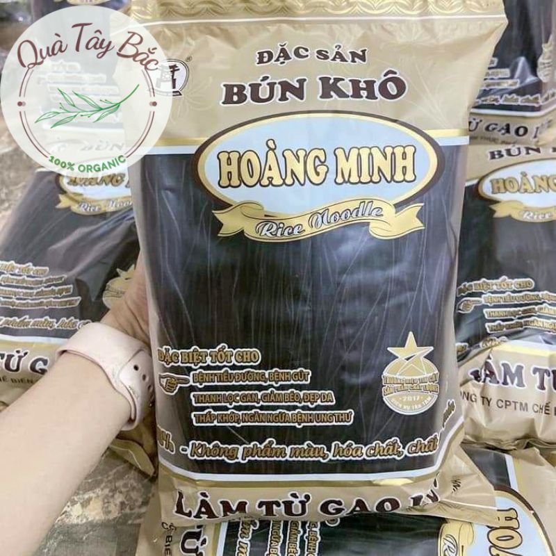 Bún gạo lứt đen Hoàng Minh siêu ngon gói 500g