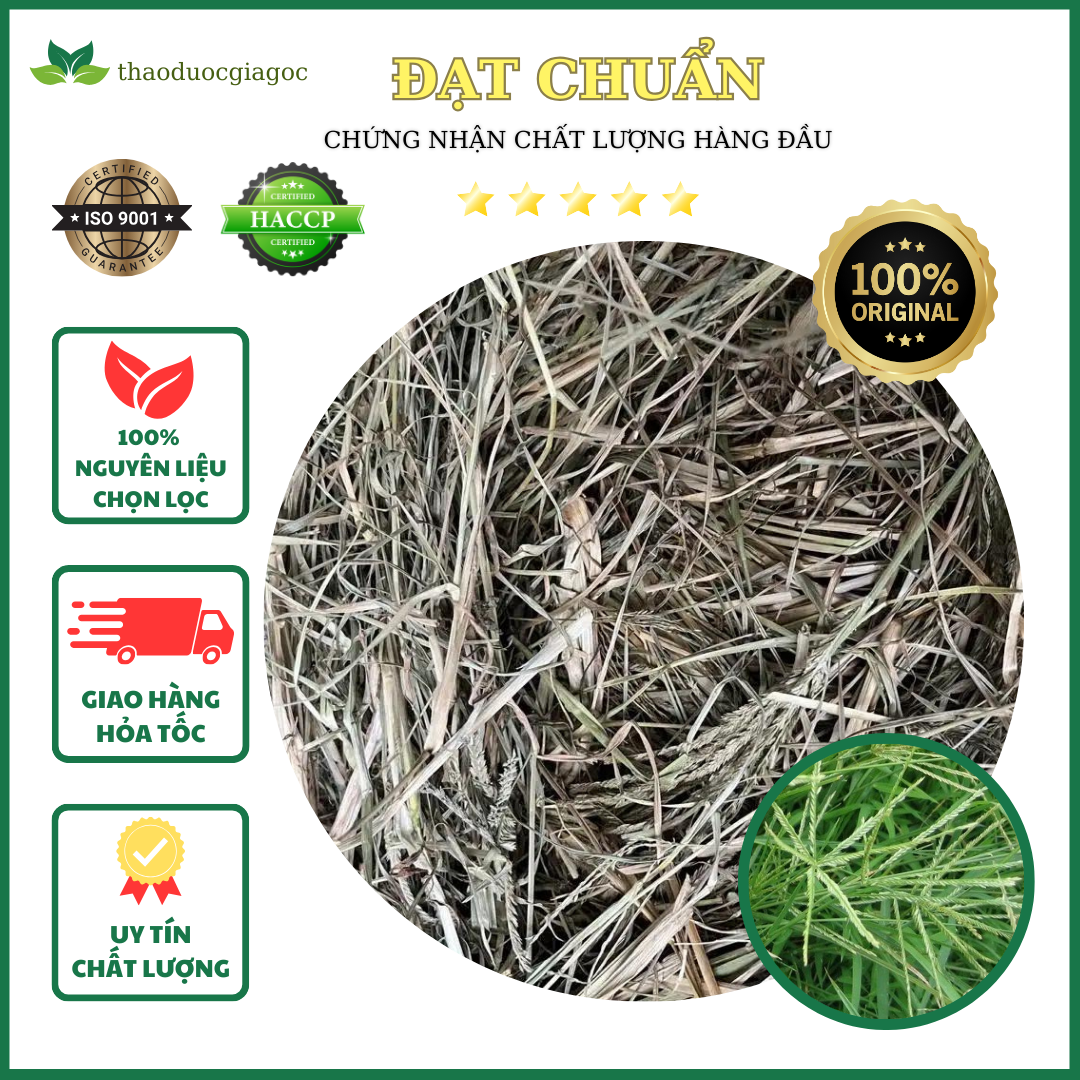 1kg cỏ mần trầu khô hàng loại 1.
