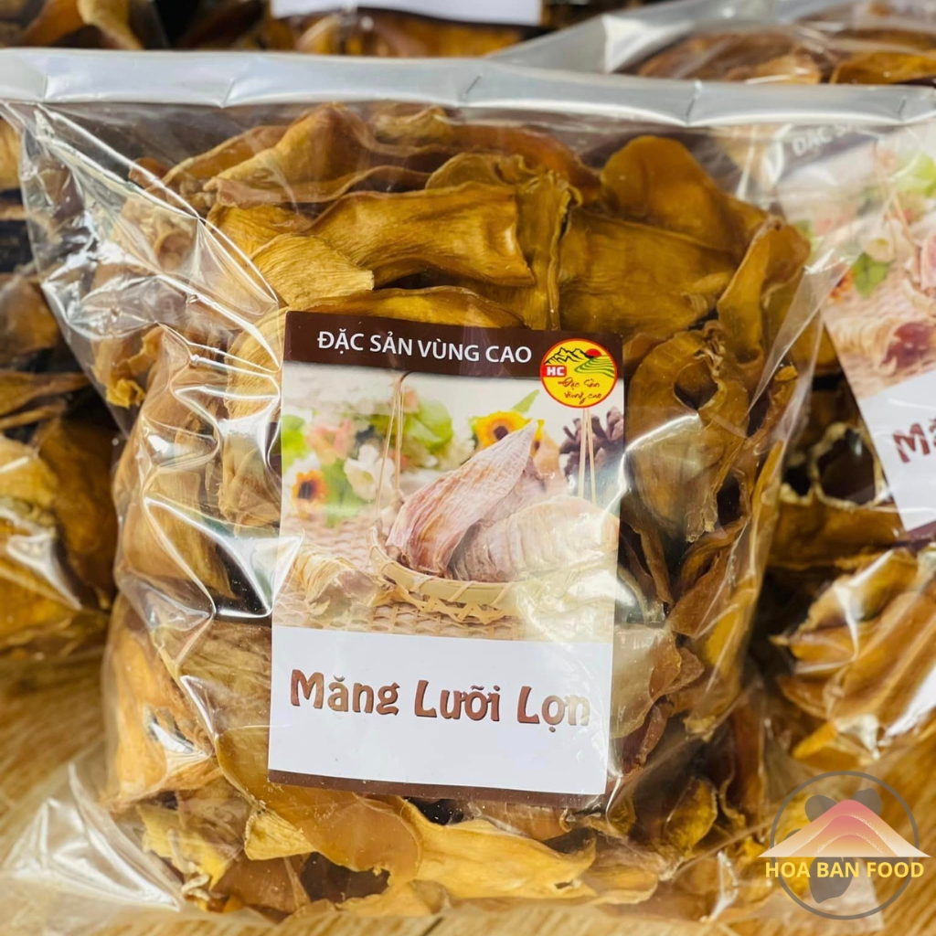 Măng khô lưỡi lợn rừng Tây Bắc HOA BAN FOOD loại ngon Đặc biệt . Măng mầm, măng củ đặc sản vùng cao . Đặc sản măng nứa, măng tre, trúc rừng, măng bẹ, măng rối, măng nứa, măng lưỡi lợn