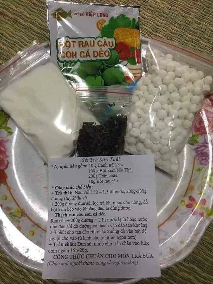 Sét trà sữa Thái