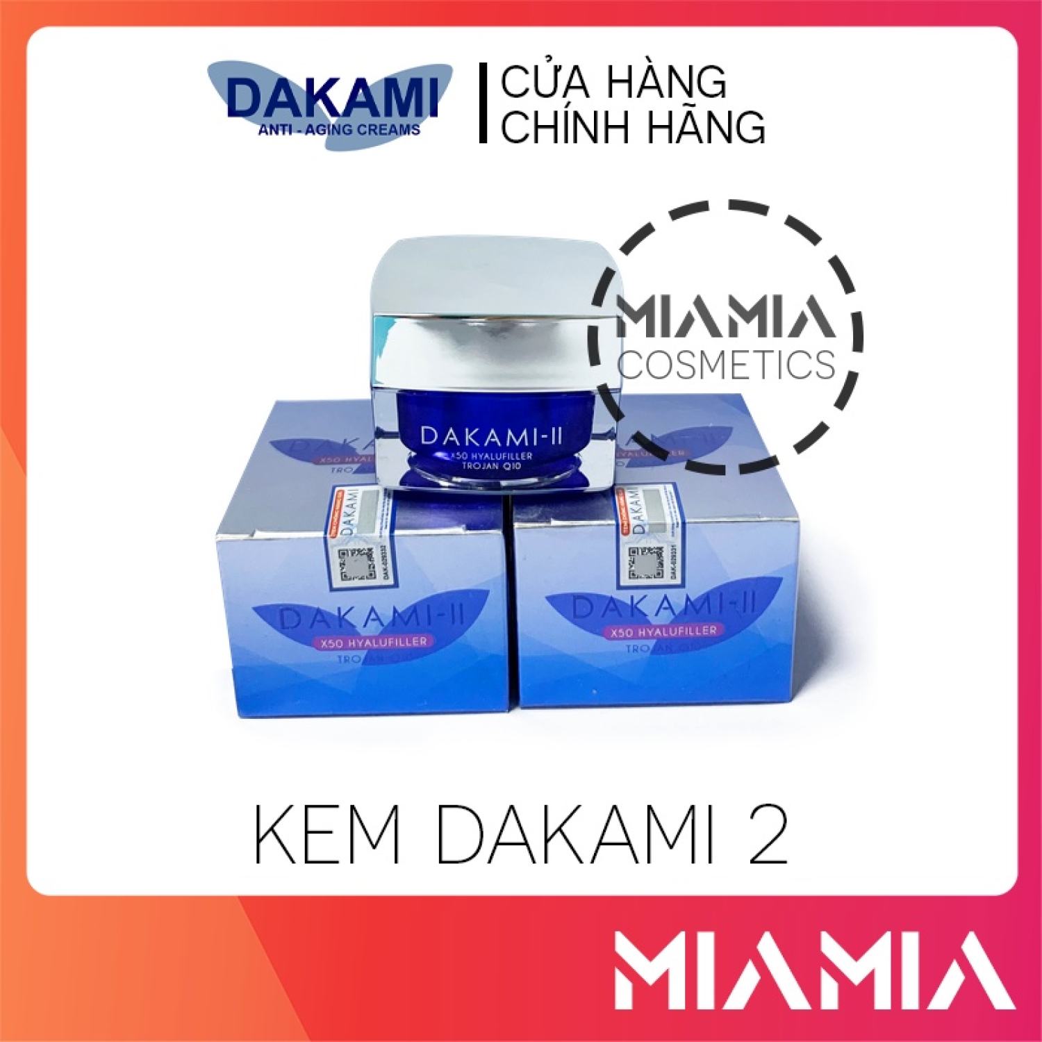 [Hoàn Tiền 20%] Kem Dakami II X50 Hyalufiller Trojan Q10 - Face Dakami 2 Chuyên Dưỡng Da Lão Hóa - 893853962701