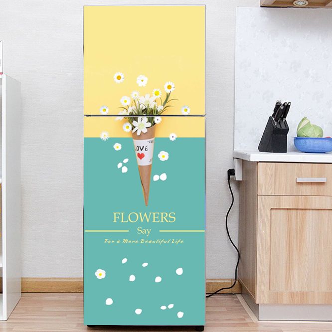 Decal dán tủ lạnh cao cấp sang trọng