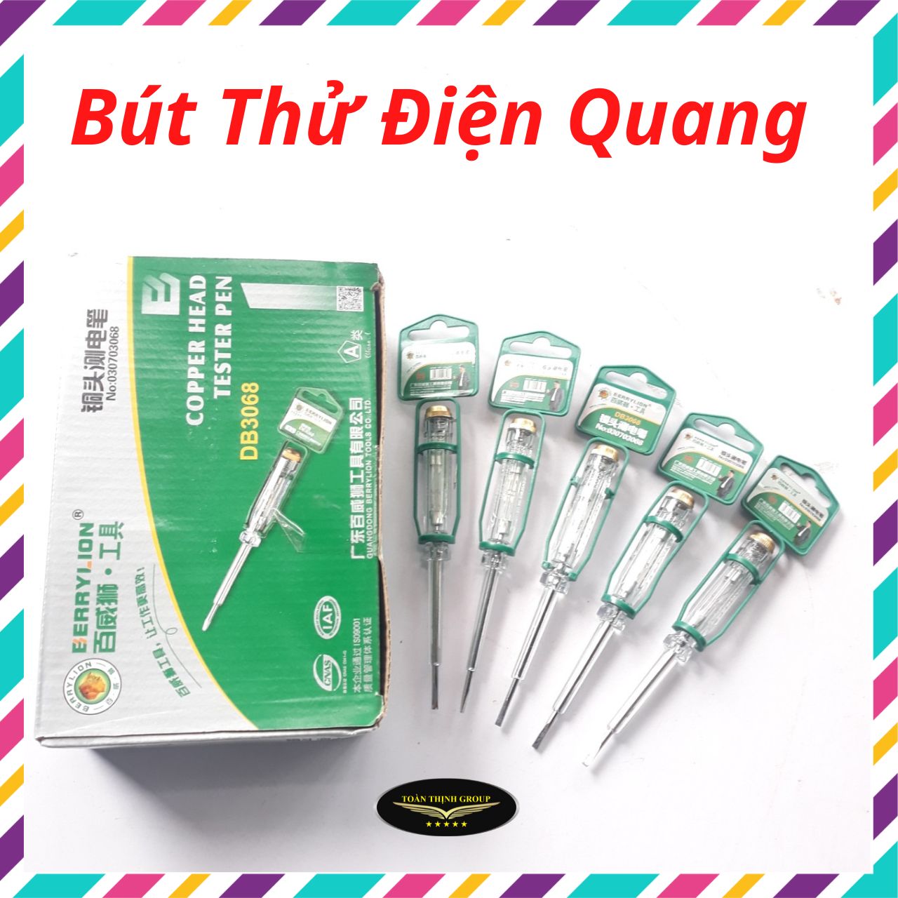 [Siêu Rẻ - Siêu Bền] Bút Thử Điện AC100 -  500V Hiệu Berrylion Chính Hãng - Rẻ Bền Chất Lượng Cao