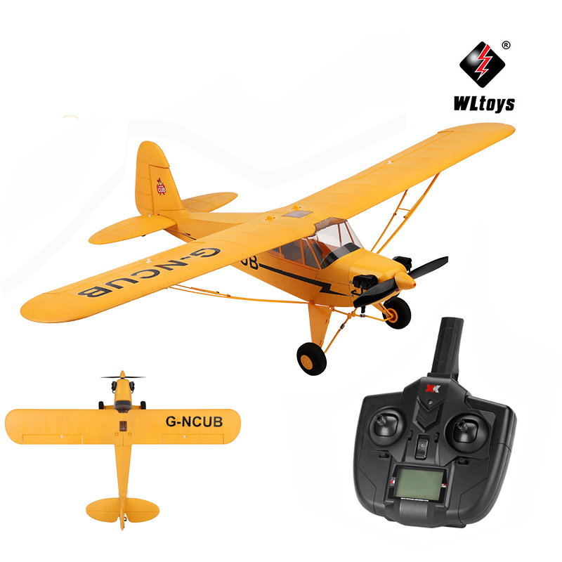 Máy Bay Cánh Bằng Wltoys XK A160 J3 Skylark 3D6G Điều Khiển Từ Xa, Động Cơ Brushless Không ChổI Than Siêu Bền
