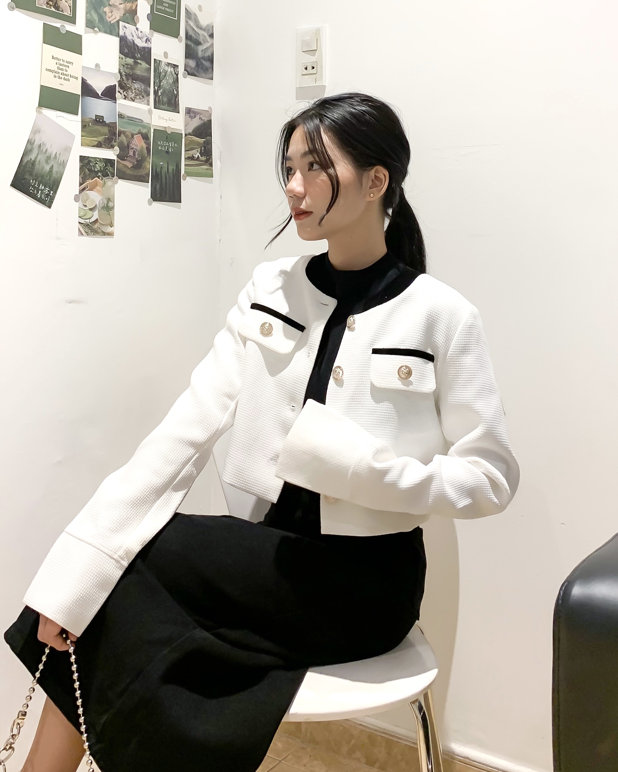 Áo khoác vải tweed the c.i.u - bella jacket