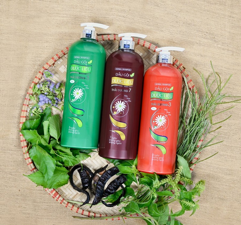 Dầu gội dược liệu thái dương 3, thái dương 7