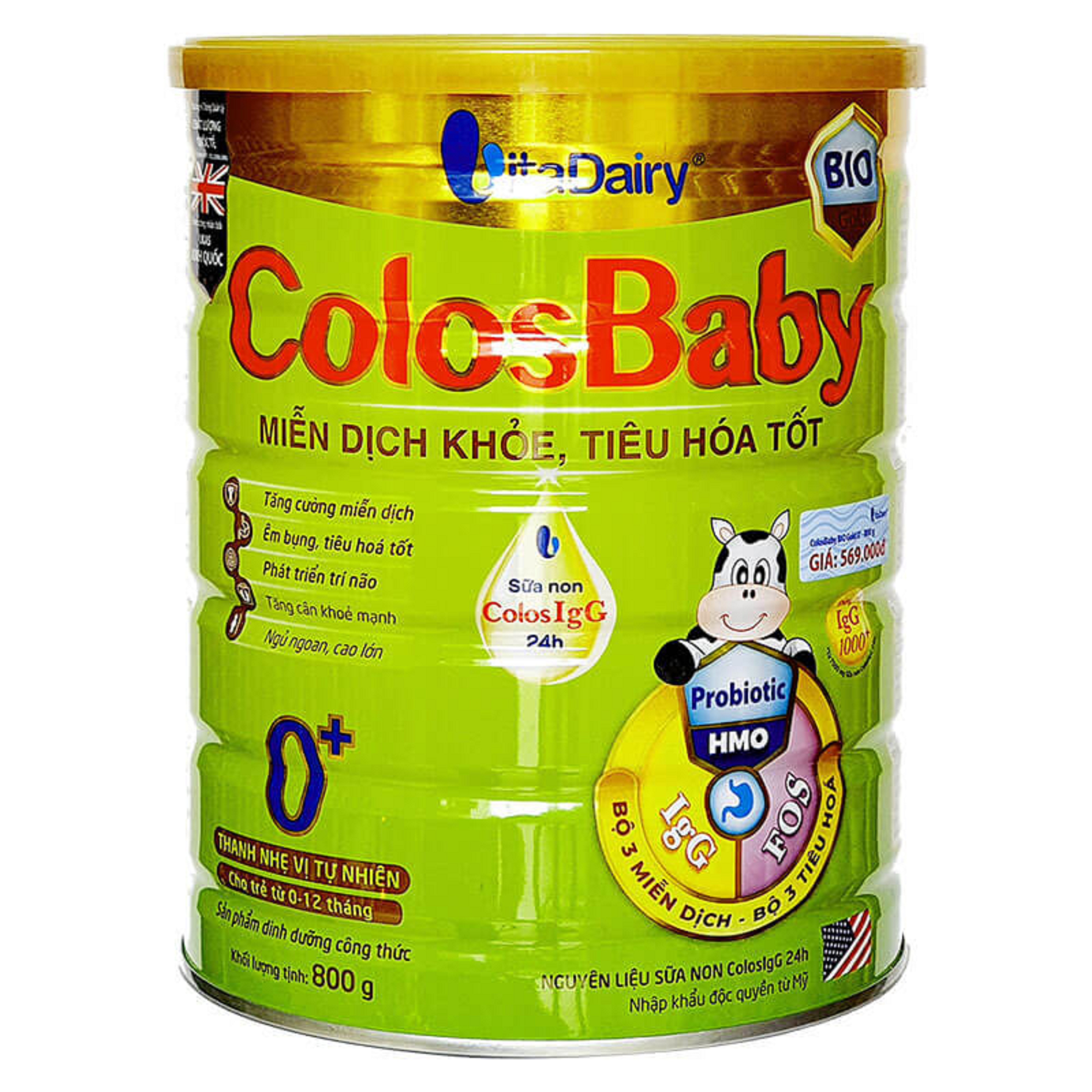 Sữa Colosbaby BIO số 0 800G 0-12 tháng
