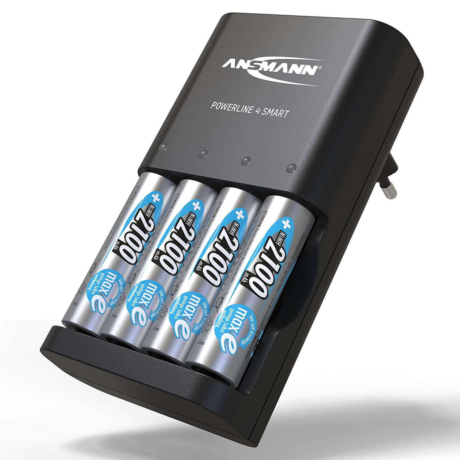 Bộ sạc Pin ANSMANN POWERLINE 4 Smart - Kèm 4 pin 2100mAh