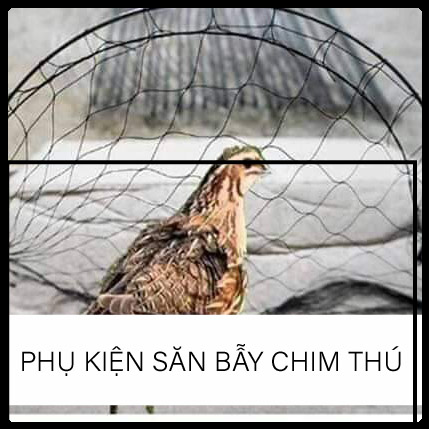 1 Bộ cung bẫy cút 10 chiếc ,Lưới nhuộm màu tàng hình