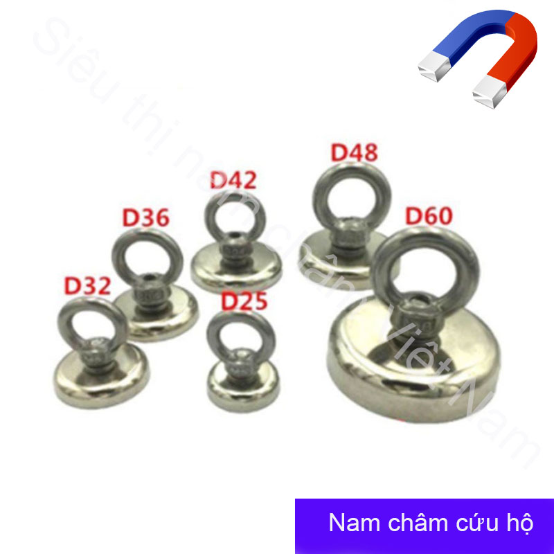 Nam châm cứu hộ các loại, nam châm mạnh siêu từ tính