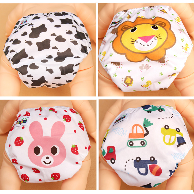 Set 5 Quần đóng bỉm sơ sinh chất liệu Catton thiết kế điều chỉnh được sử dụng nhiều lần