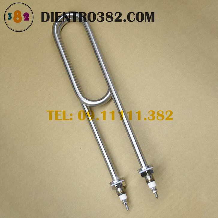 Điện trở U kép chất liệu inox 304 điện áp 220V và 380V, thanh nhiệt cho tủ cơm, tủ hấp,