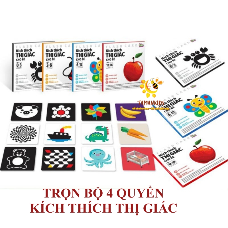 Thẻ Kích Thích Thị Giác Cho Trẻ Sơ Sinh Thẻ Kích Thích Thị Giác Đen Trắng- Bộ Thẻ Kích Thích Thị Giác Cho Bé Thẻ Flash Card Giúp Bé Phát Triển Toàn Diện