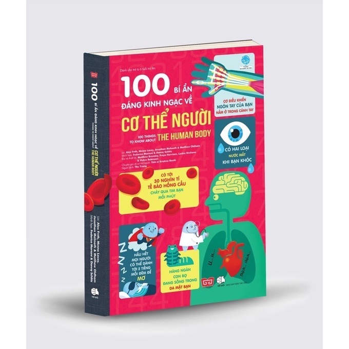 Sách - 100 bí ẩn đáng kinh ngạc về Cơ thể người (USBORNE - 100 things to know about the human body) - DT100