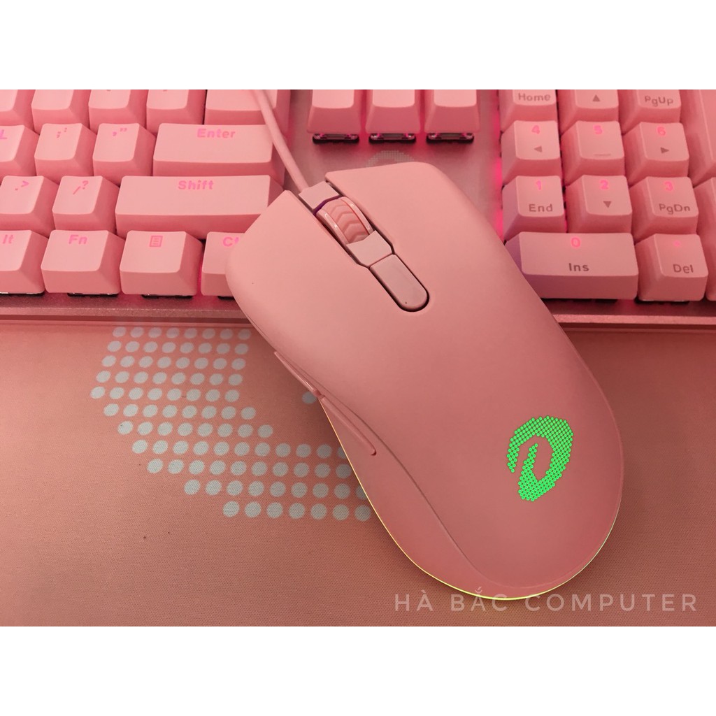 Chuột Gaming Dareu Em908 Queen Pink Led Rgb - Chuột Game Có Dây Màu Hồng Hàng