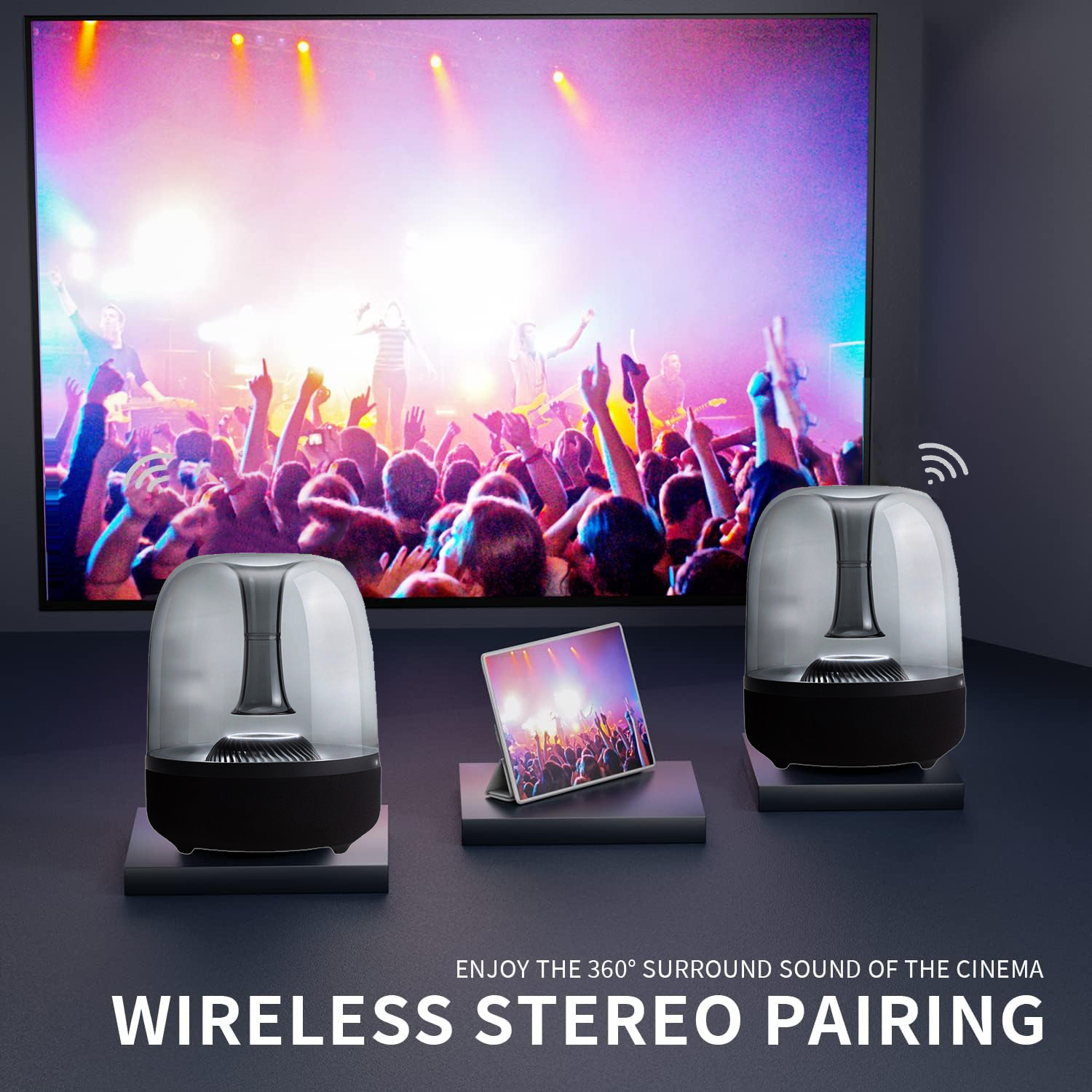 PI MUSE Loa Bluetooth mới, hình con sứa độc đáo, aura studio4, loa siêu trầm, đèn nhiều màu sắc.