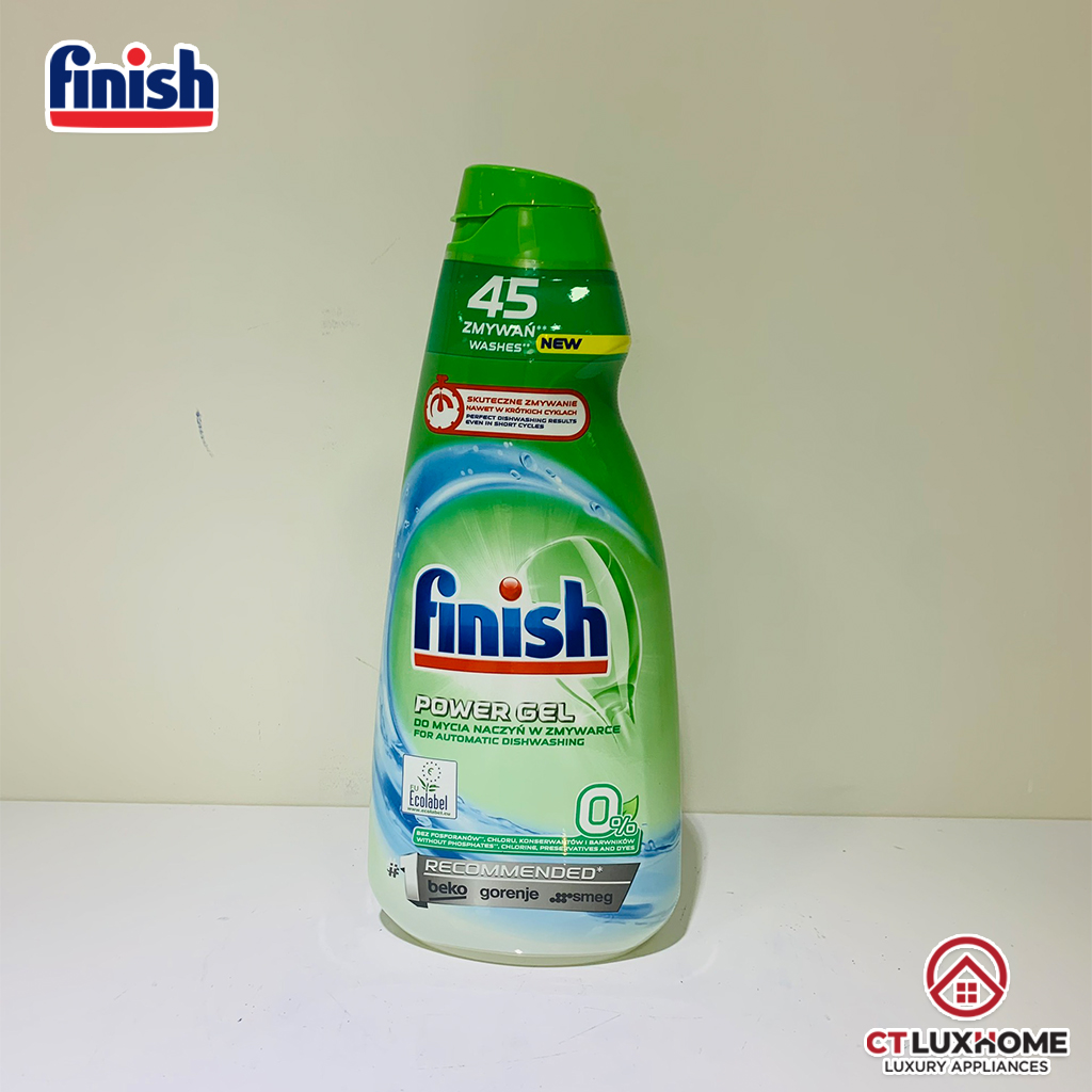 Gel rửa chén bát Finish Eco 0% PowerGel 900ml