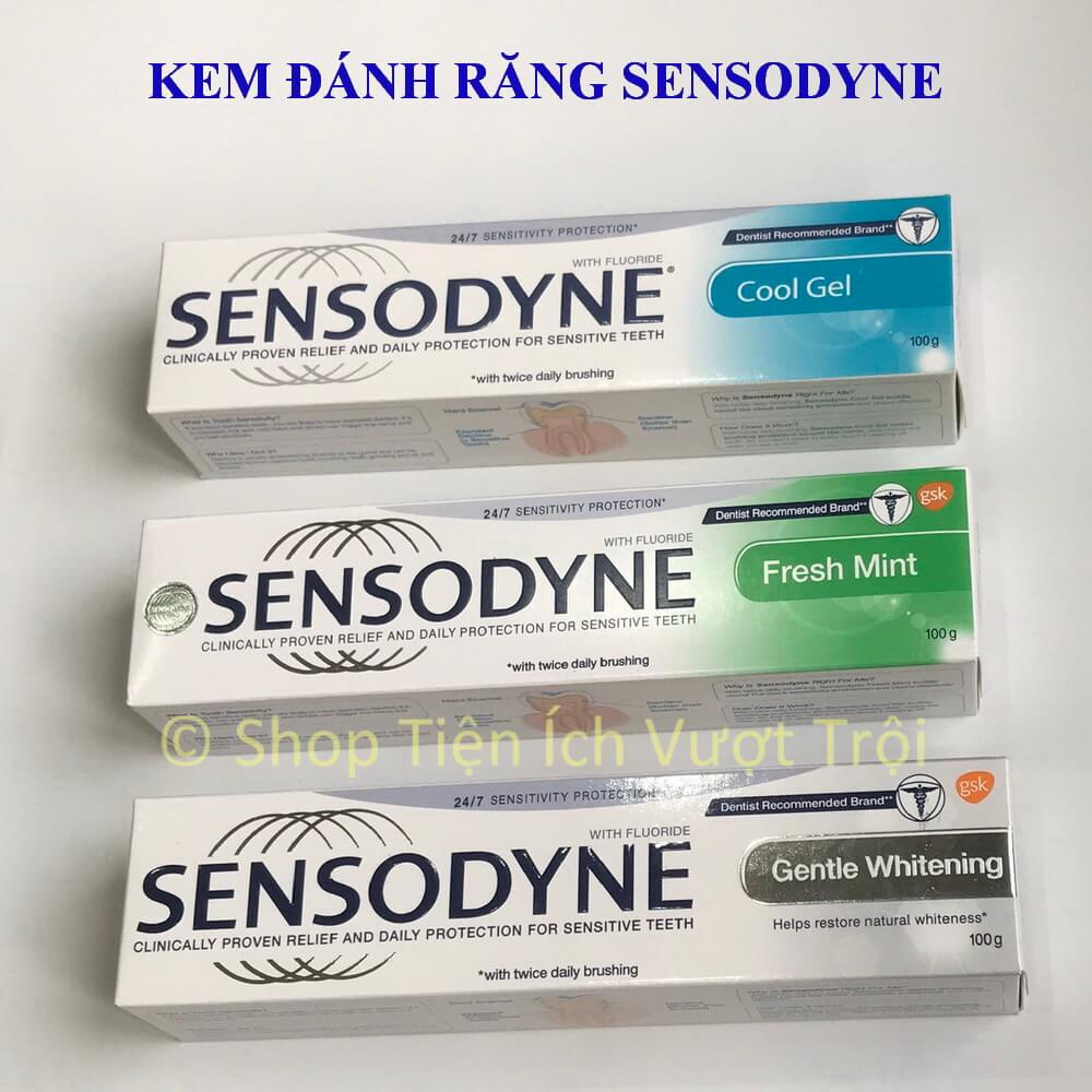Kem đánh răng Sens0dyn.e 100g nhiều hương vị giúp làm trắng, sạch răng, giảm ê buốt, thơm mát tự nhiên-Tiện Ích Vượt Trội