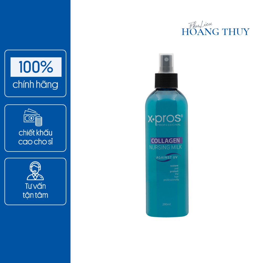Sữa dưỡng Collagen chống tia UV bảo vệ tóc X.PROS (280ml)