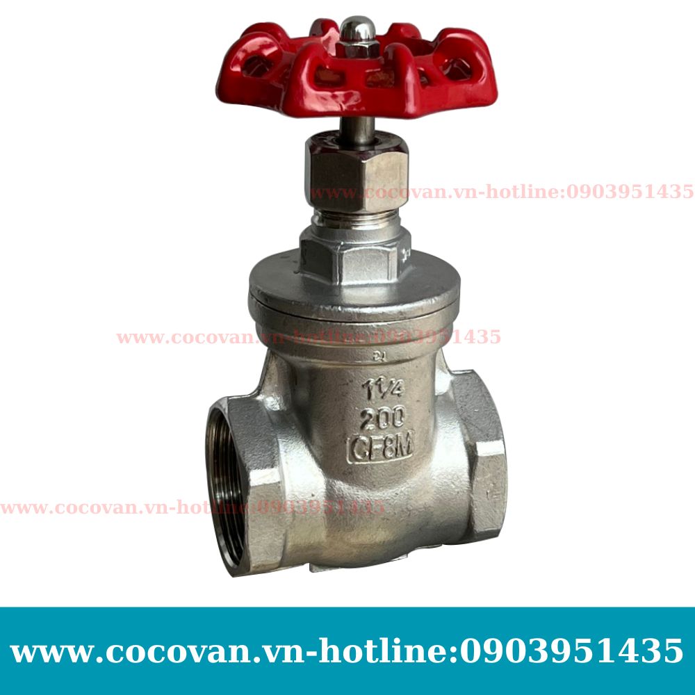Van cửa ren inox 304 tại shop COCOVAN,van cổng phi 21 27 34 42 49 60 76 90 114,van cổng dùng cho nước,van cổng gắn cho nhà,van cổng lắp đặt pccc,van cổng đóng tàu,van cổng nồi hơi,van cổng gắn bồn bể