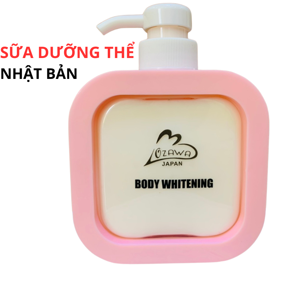 Sữa Dưỡng Thể Nhật Bản Trắng Da Dưỡng Ẩm OZAWA 300ml làm mềm mịn da giảm nhăn nám tàn nhang đồi mồi chống nắng