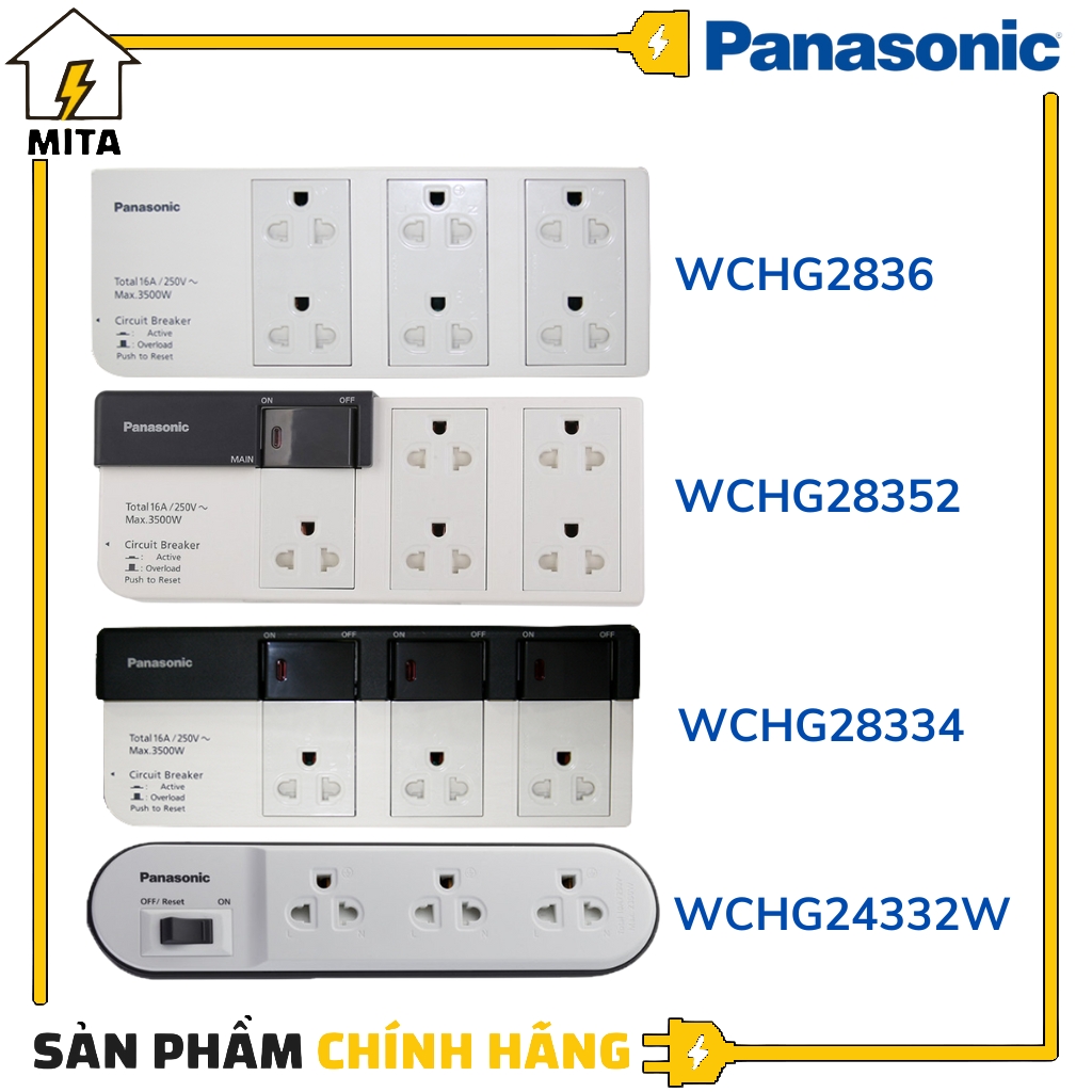 Ổ cắm điện panasonic - ổ cắm dài panasonic - mita