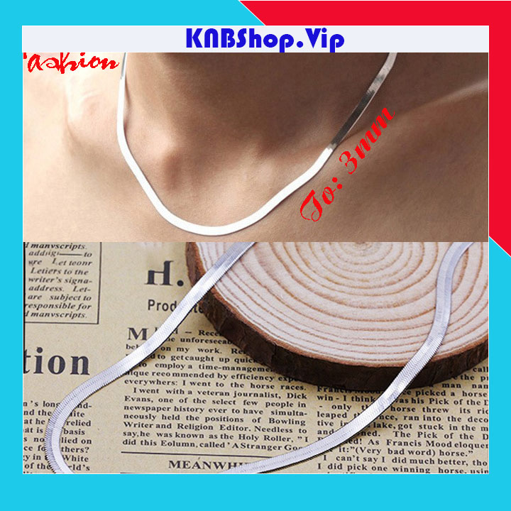 DÂY CHUYỀN INOX NAM CÁ TÍNH 3MM ĐẸP- độc đáo, cá tính - đẹp, không đen, không gỉ