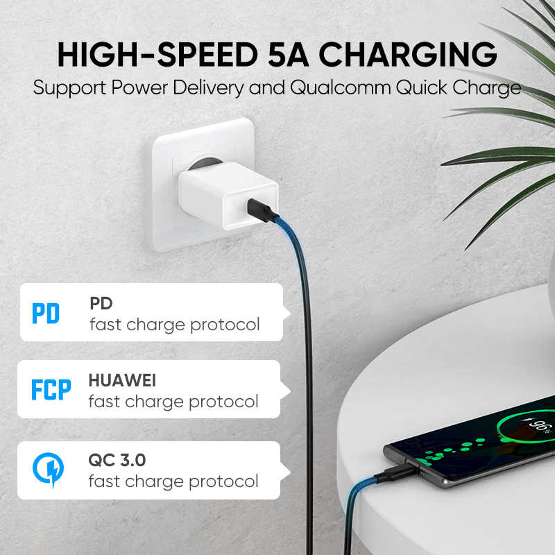 Cáp sạc nhanh 2 đầu USB type C 3.1 hỗ trợ PD100W, dòng 5A, tốc độ truyền dữ liệu 10Gpbs, độ phân giải 4K 60HZ Video Output dài 1m UGREEN US266 50232 Cáp sạc nhanh 2 đầu USB type C 3.1 hỗ trợ PD100W, dòng 5A, tốc độ truyền dữ liệu 10Gpbs, độ phân giải 4K 60HZ Video Output dài 1m UGREEN US266 50232