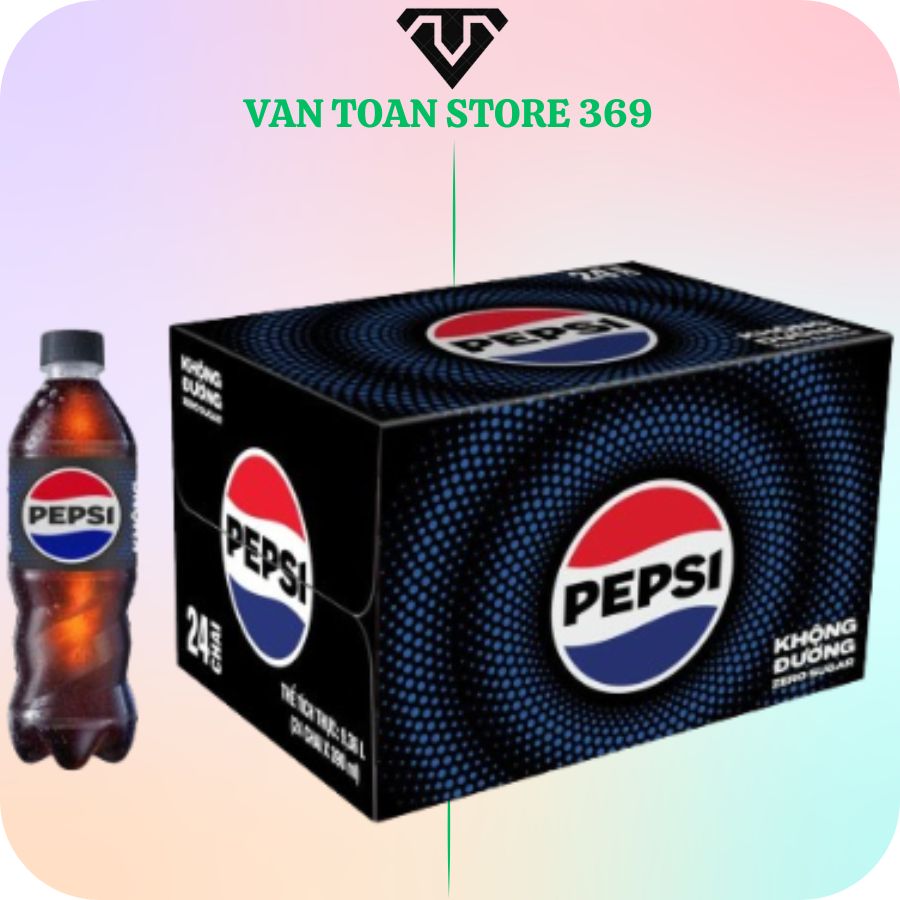 Nước ngọt có ga PEPSI không calo chai 390ml