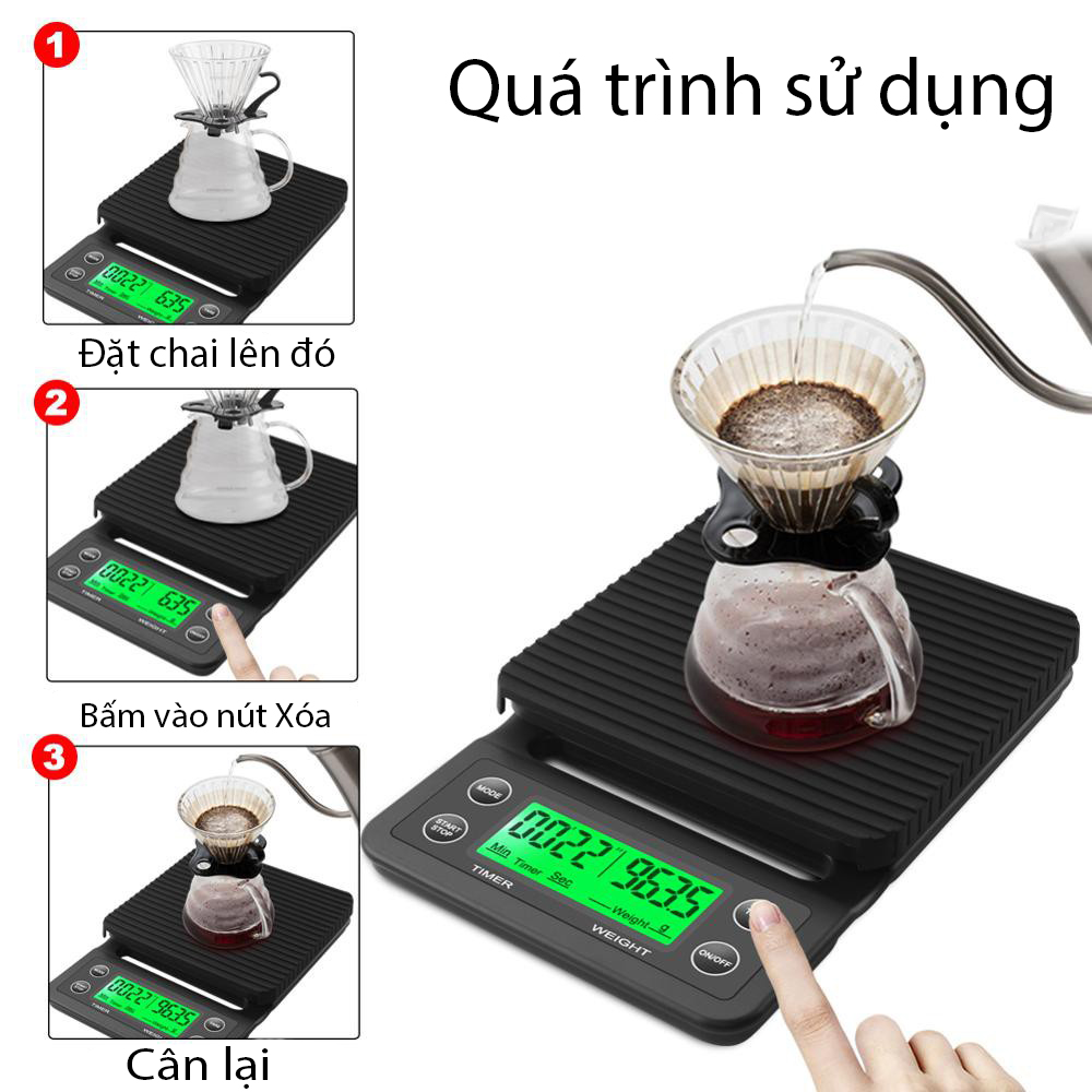 Sẵn sàng giao hang /Ly Điện Tử Nhà Bếp Cân Tiểu Ly Điện Tử Cao Cấp cân tiểu ly cao cấp độ chính xác cao coffee scale