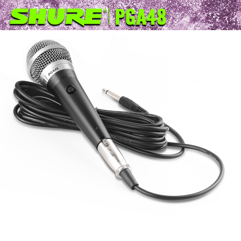 Micro karaoke có dây,shuer/PGA48/58 micro có dây,micro hát karaoke,có trung âm và âm trầm rõ,giọng hát rõ và tràn đầy.Chống Hú,Chống Nhiễu Tốt