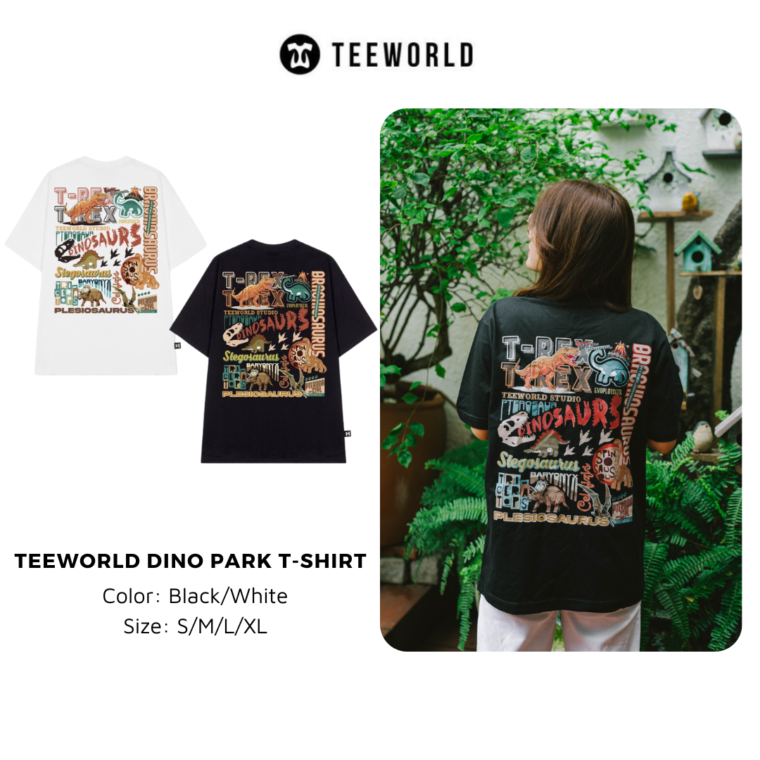 Áo Thun Local Brand Teeworld Dino Park Unisex Nam Nữ Form Rộng