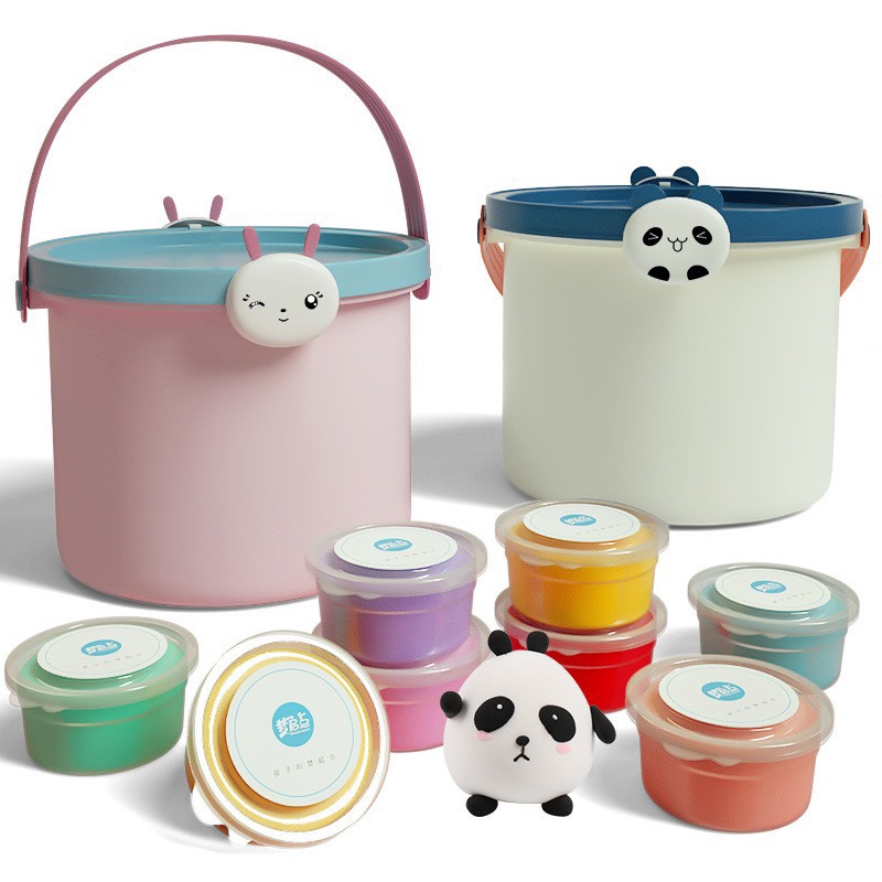 Đất nặn 24 màu kèm hộp đưng an toàn cho bé - đất nặn - đồ chơi đất nặn cho bé - Tomshop2020