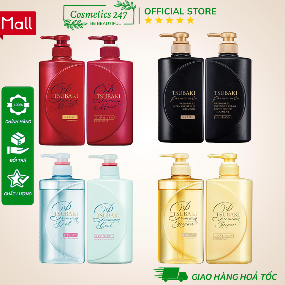 Combo Gội Xả - Dầu Gội Tsubaki Premium Repair Tsubaki