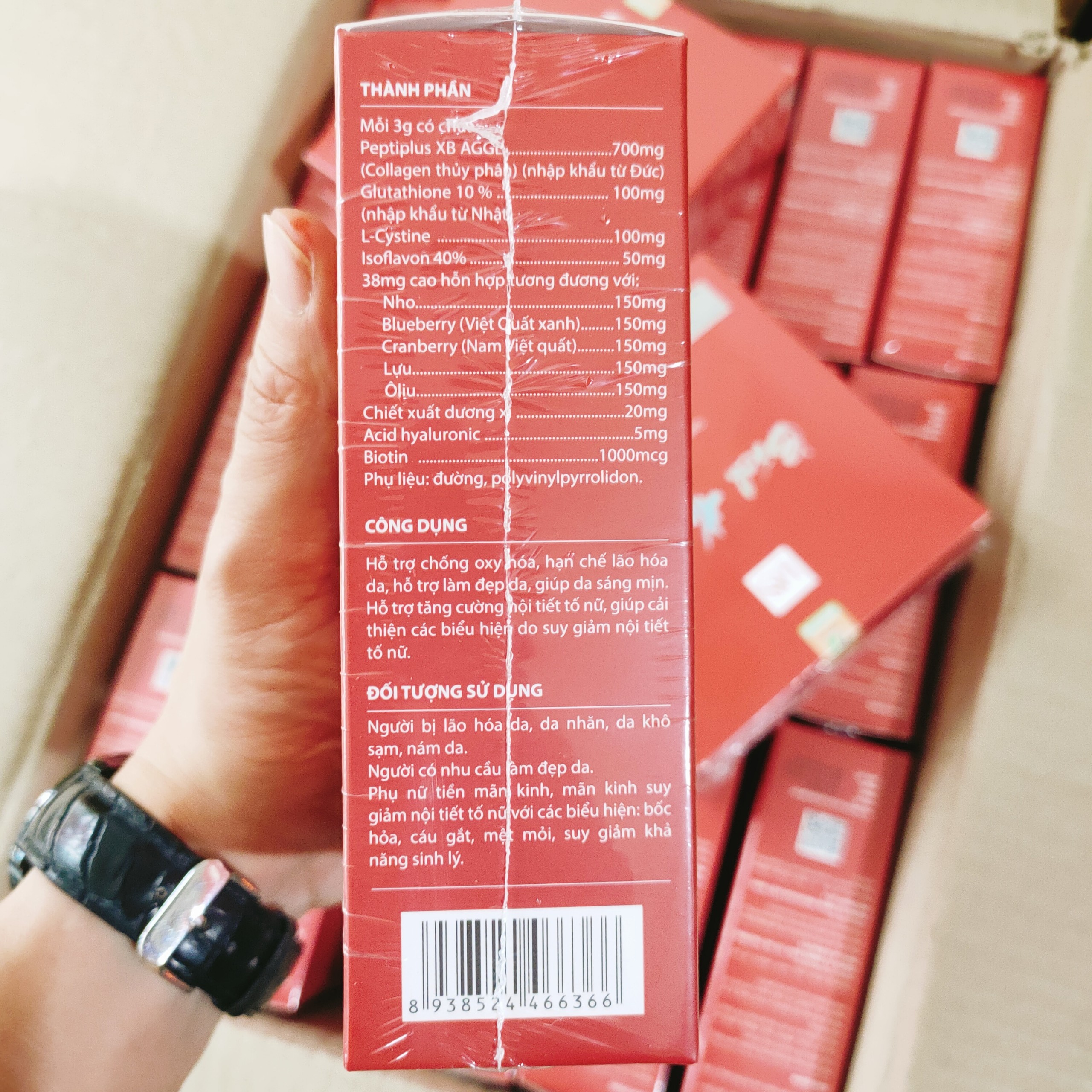 Bách Hoa Tiên Las Beauty Cốm Chính Hãng - Bách Hoa Tiên Uống Đẹp Da Hộp 20 Gói