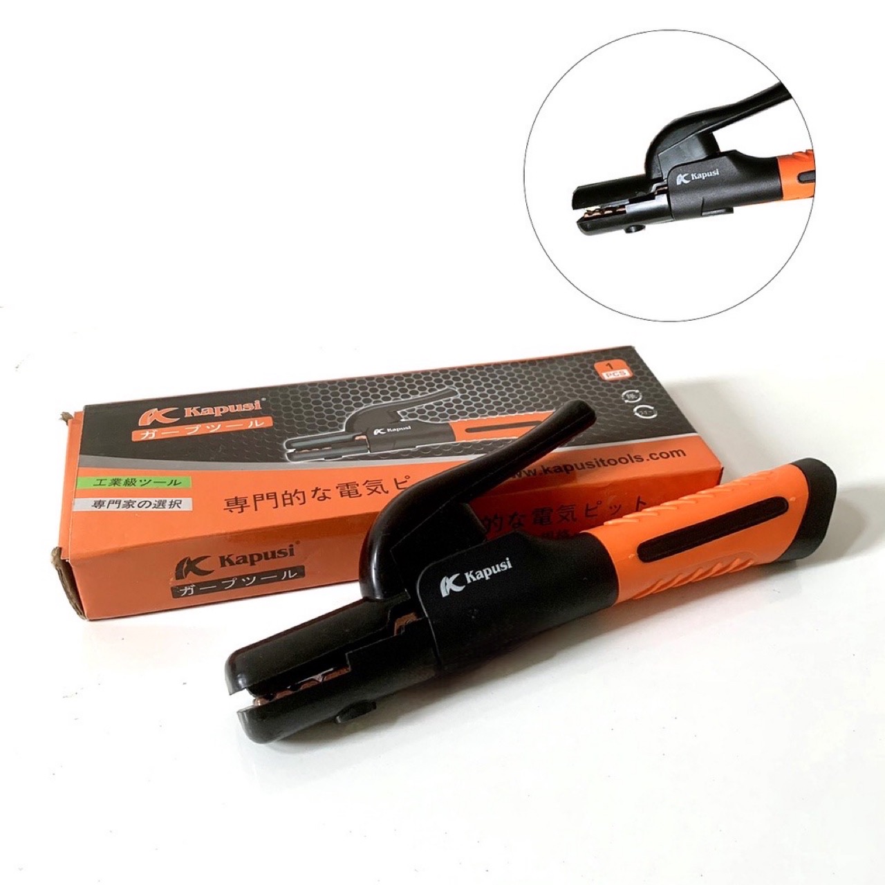 Kìm hàn kapusi nhật bản 800a-1000a lõi đồng đúc nguyên khối dùng cho máy hàn. bh 12 tháng tools and hardware