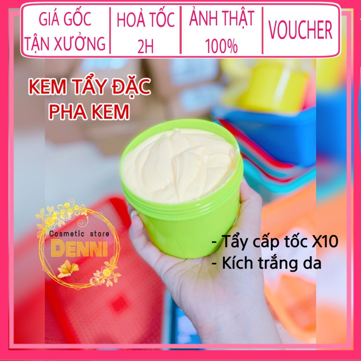 Lẻ hủ 500gr tẩy đặc màu vàng siu mạnh