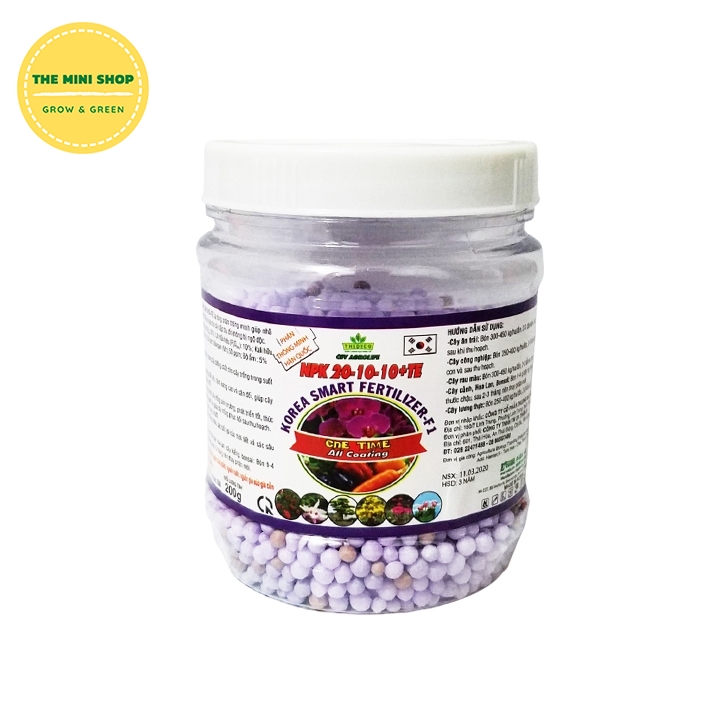 Phân tan chậm cho lan cây cảnh Hàn 20-10-10+TE 200g